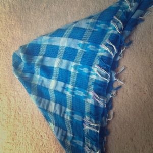 Blue Tribal print Scarf