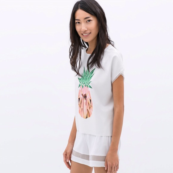 Zara Pineapple Top - Picture 2 of 4