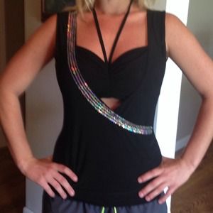Black Sequin Top