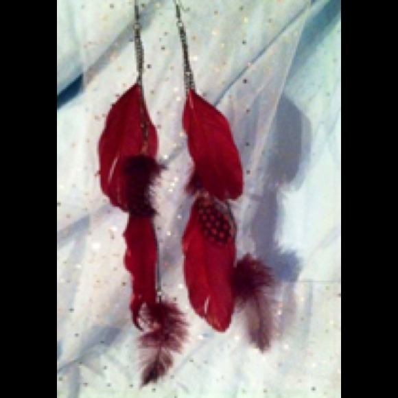 Feather earrings