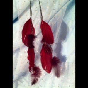 Feather earrings