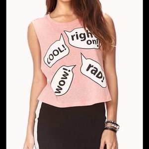 🚫SOLD ON VINTED 🚫Pink Graphic Muscle Tank