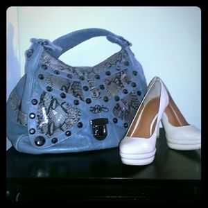 Betsey Johnson Leather Studded Handbag