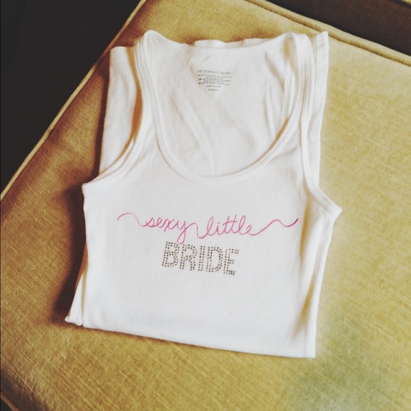 Victoria's Secret "Sexy Little Bride" tank. XS