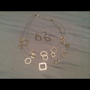 Necklace and earrings