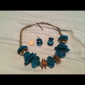 Necklace and earrings
