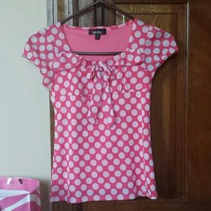 Dressy polka dot shirt