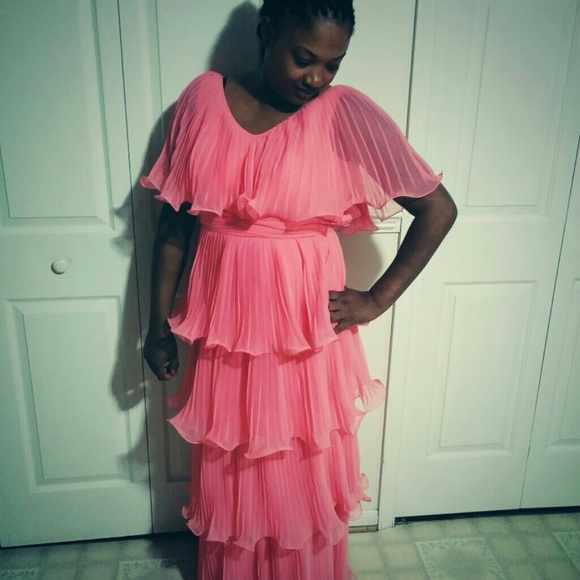 Vintage Miss Elliette Coral Dress 12