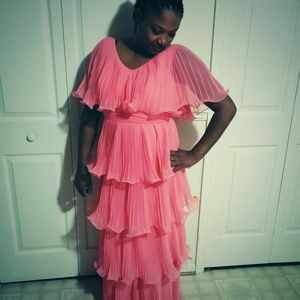 Vintage Miss Elliette Coral Dress 12