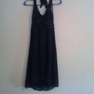 Black formal dress.