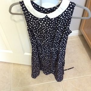 Polka Dot Peter Pan Collar Dress