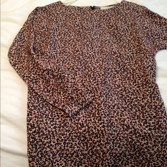 Leopard print Ann Taylor LOFT dress