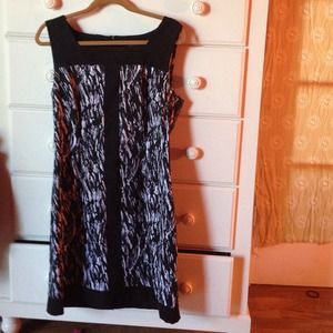 Black and white dress by connected