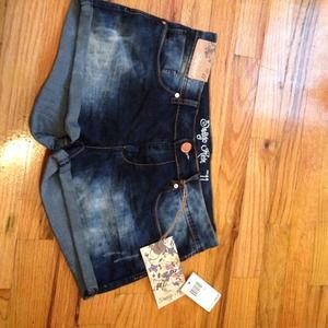 Denim shorts