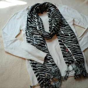 Zebra Print Scarf