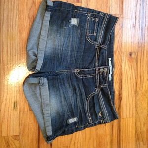 Denim shorts