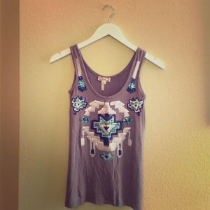Gray sequined tank top, size xsmall, from pacsun