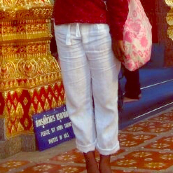 Top shop Linen white pants