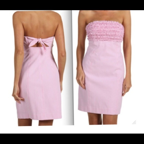 Lilly Pulitzer Pink Seersucker Dress