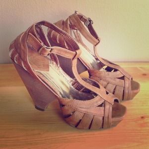 Tan wedges