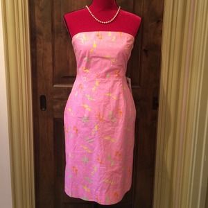 Lilly Pulitzer Strapless Audrey Dress ✂️Flash Sale