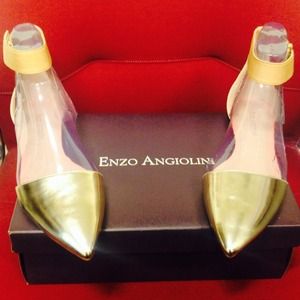 Enzo Anglioni Ankle strap flats