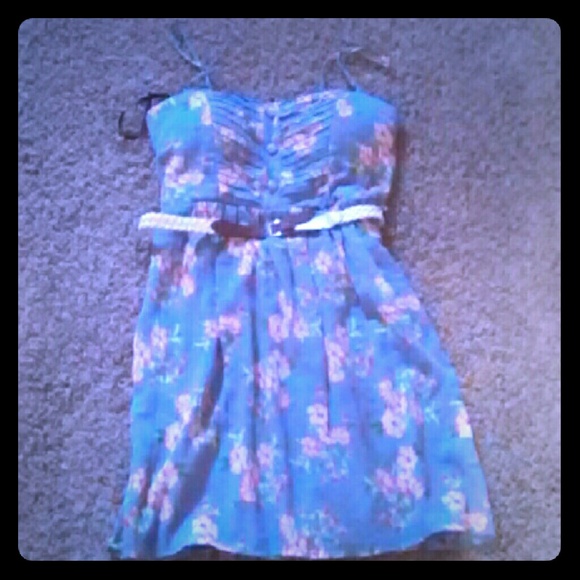 Sz9 deb floral summer dress