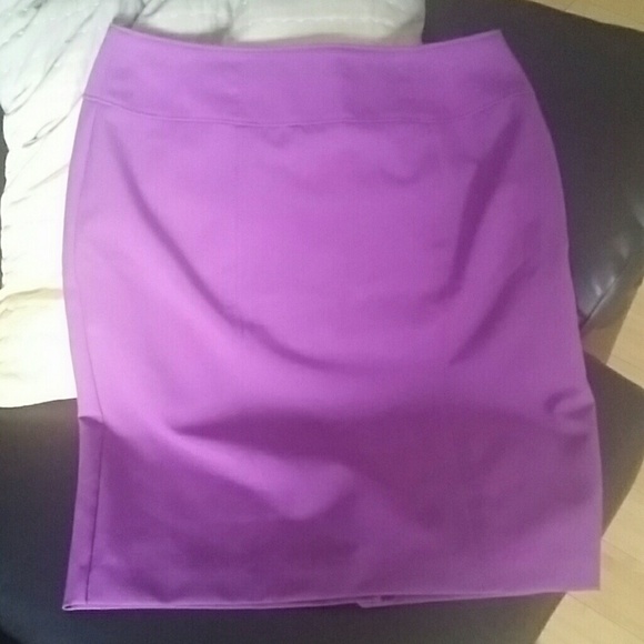 Purple pencil skirt