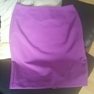 Purple pencil skirt