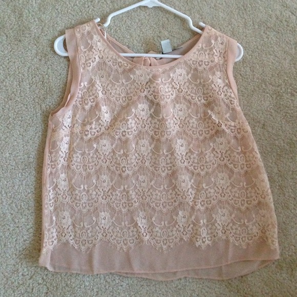 Lace sheer top