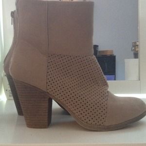 Tan ankle booties