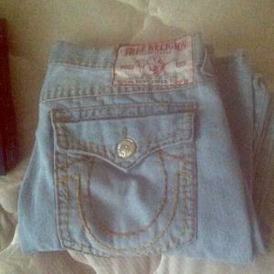 True religion jeans size 36 by 34 but fit big