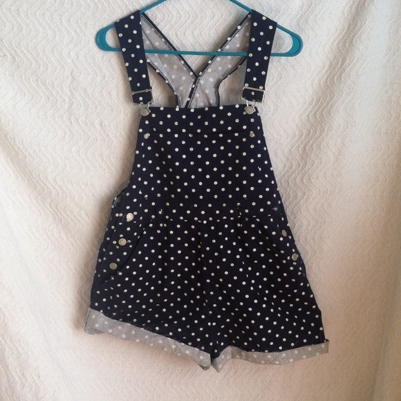 polka dot overalls