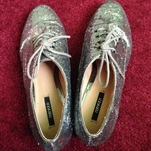 Forever 21 sparkly oxfords.