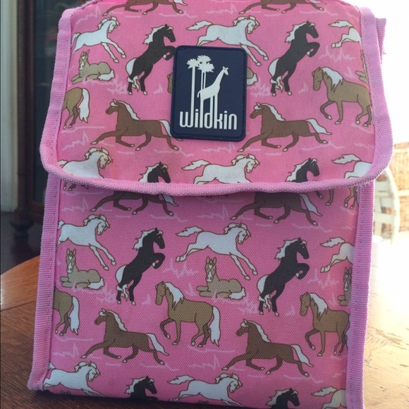 Wildkin Pink Horse Lunch bag/box
