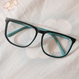 Cute Stylish Teal Frames w/o lens