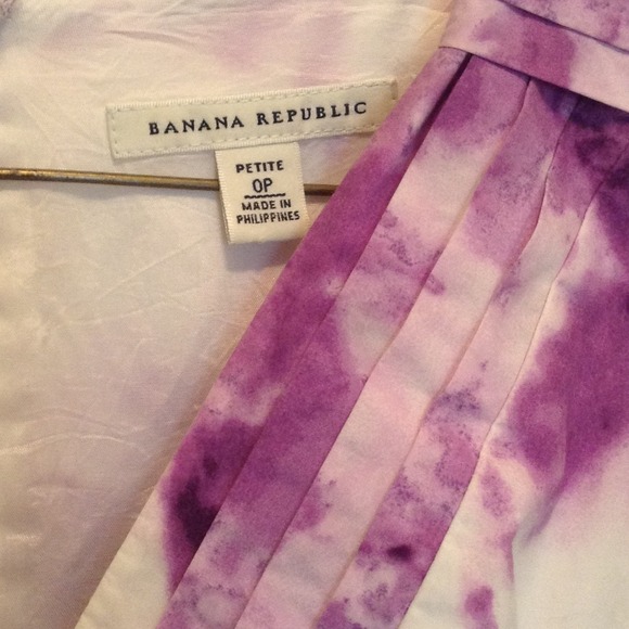 Banana Republic white and purple tie dye dress - Picture 2 of 4