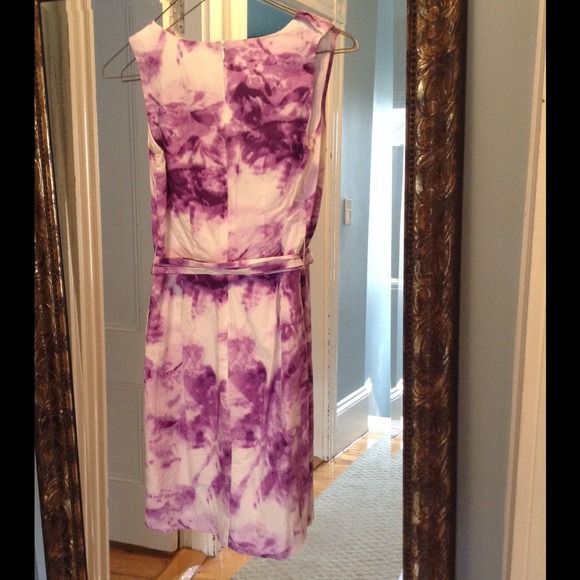 Banana Republic white and purple tie dye dress - Picture 4 of 4