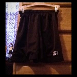 Black starter shorts