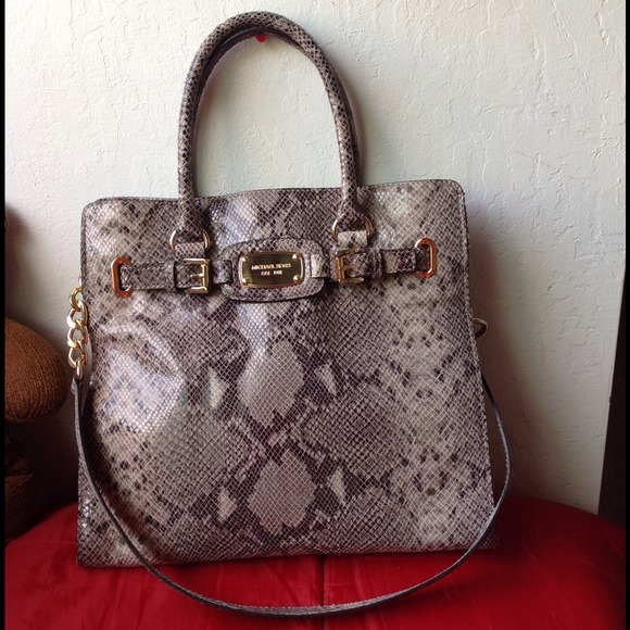 Michael Kors Hamilton LARGE Python bag