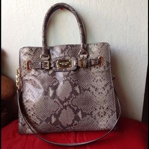 Michael Kors Hamilton LARGE Python bag