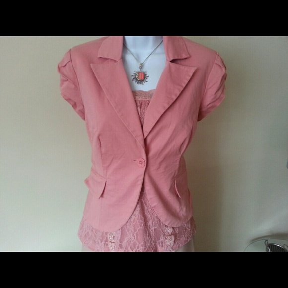 Puff Sleeve Blazer/Jacket w/matching Lace Camisole