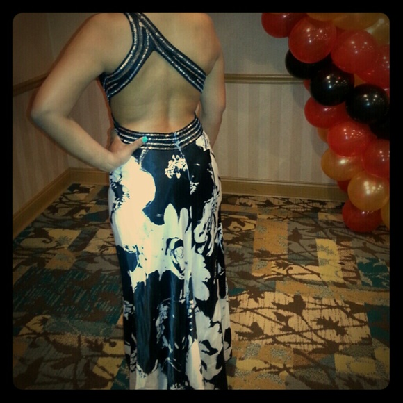 Black and white dress