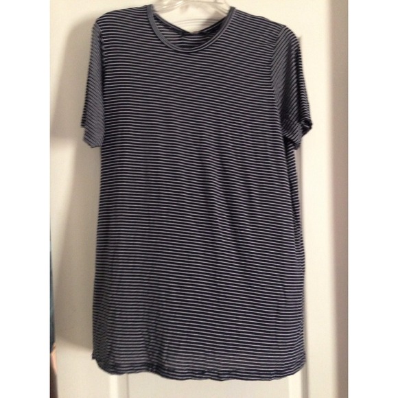 BNWT navy blue & white striped Luana