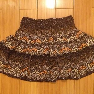 XS Floral Print Skirt