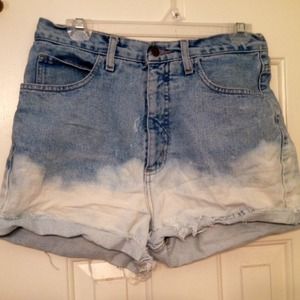 High waisted GUESS jean shorts