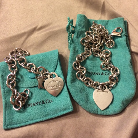 Tiffany & Co. Heart Tag Bracelet and Necklace