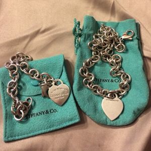 Tiffany & Co. Heart Tag Bracelet and Necklace
