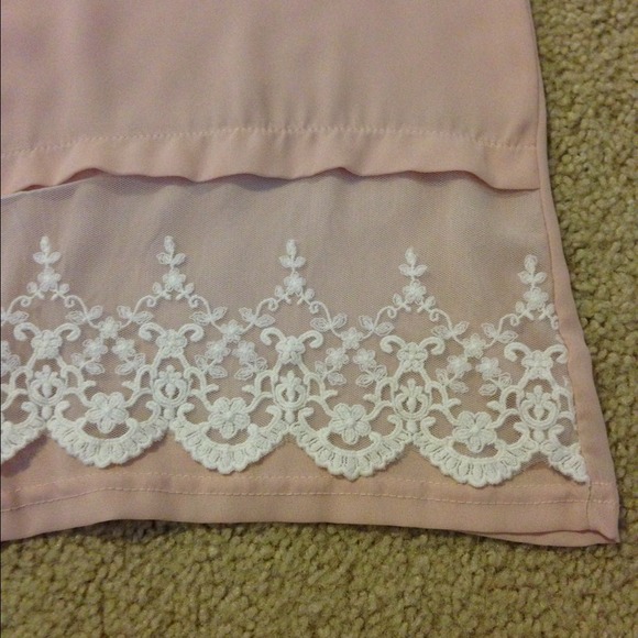 Pink Chiffon Top - Picture 3 of 3