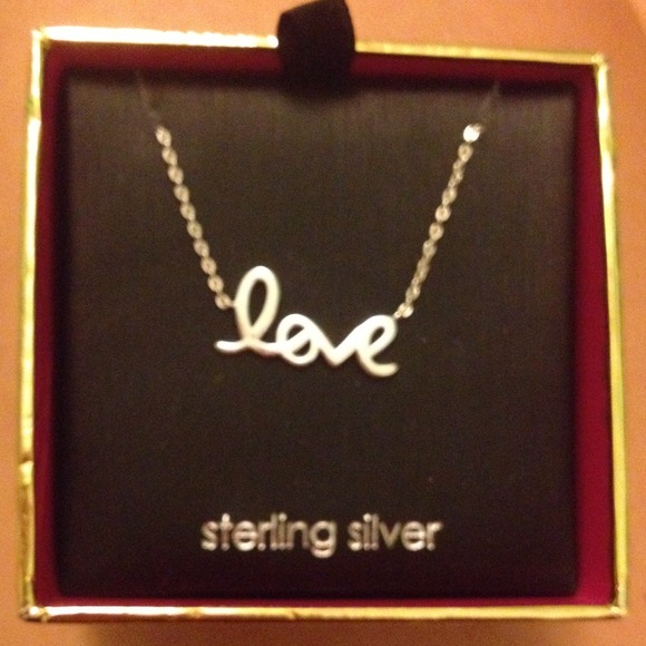 Juicy couture sterling silver love necklace